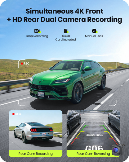 Avaett 9.26 Inch Carplay/Android Auto Screen with 4K Front and HD Rear Dash Cam (T93)