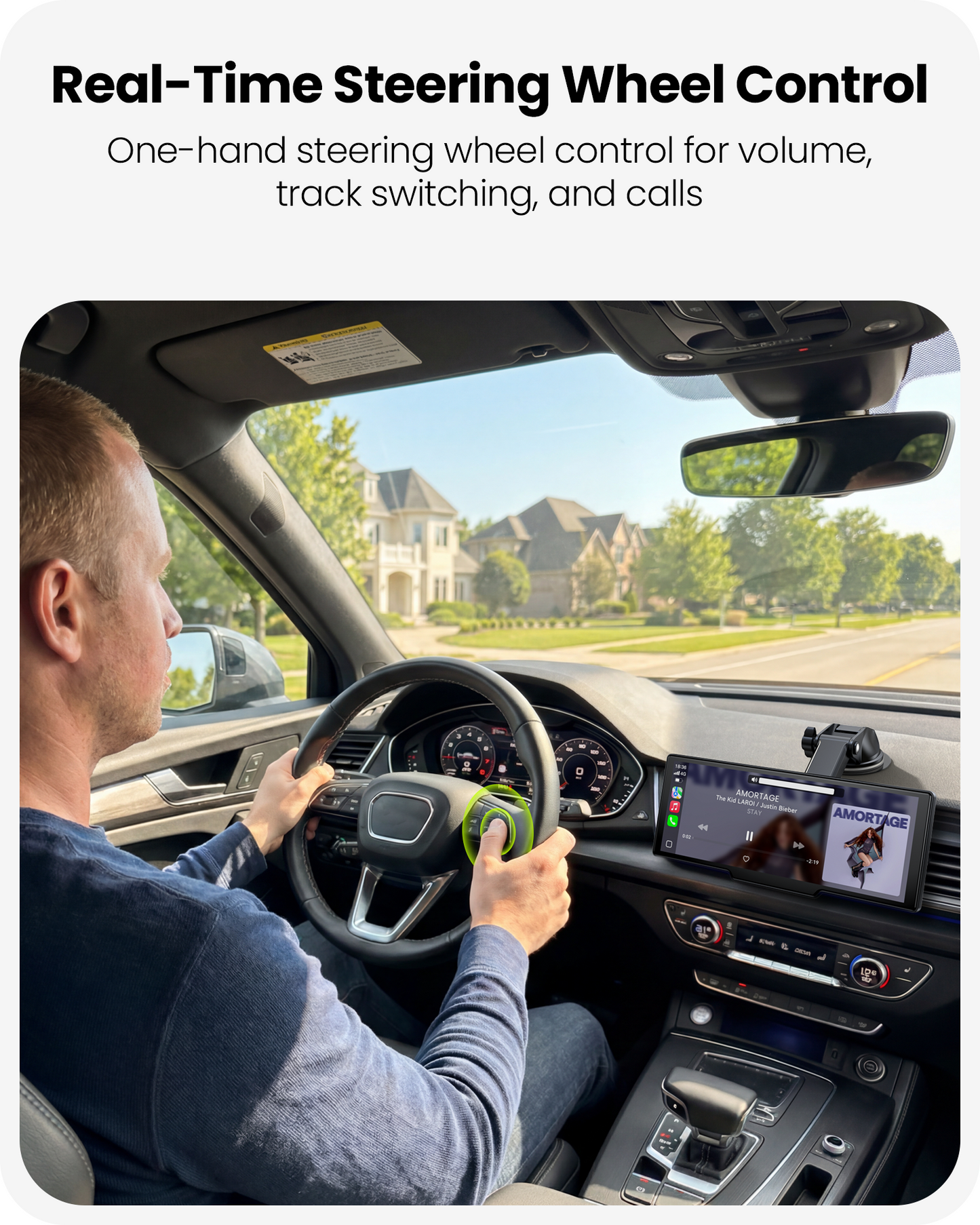 Avaett 9.26 Inch Carplay/Android Auto Screen with 4K Front and HD Rear Dash Cam (T93)