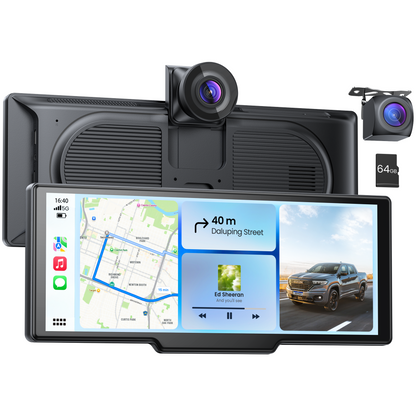 Avaett 9.26 Inch Carplay/Android Auto Screen with 4K Front and HD Rear Dash Cam (T93)