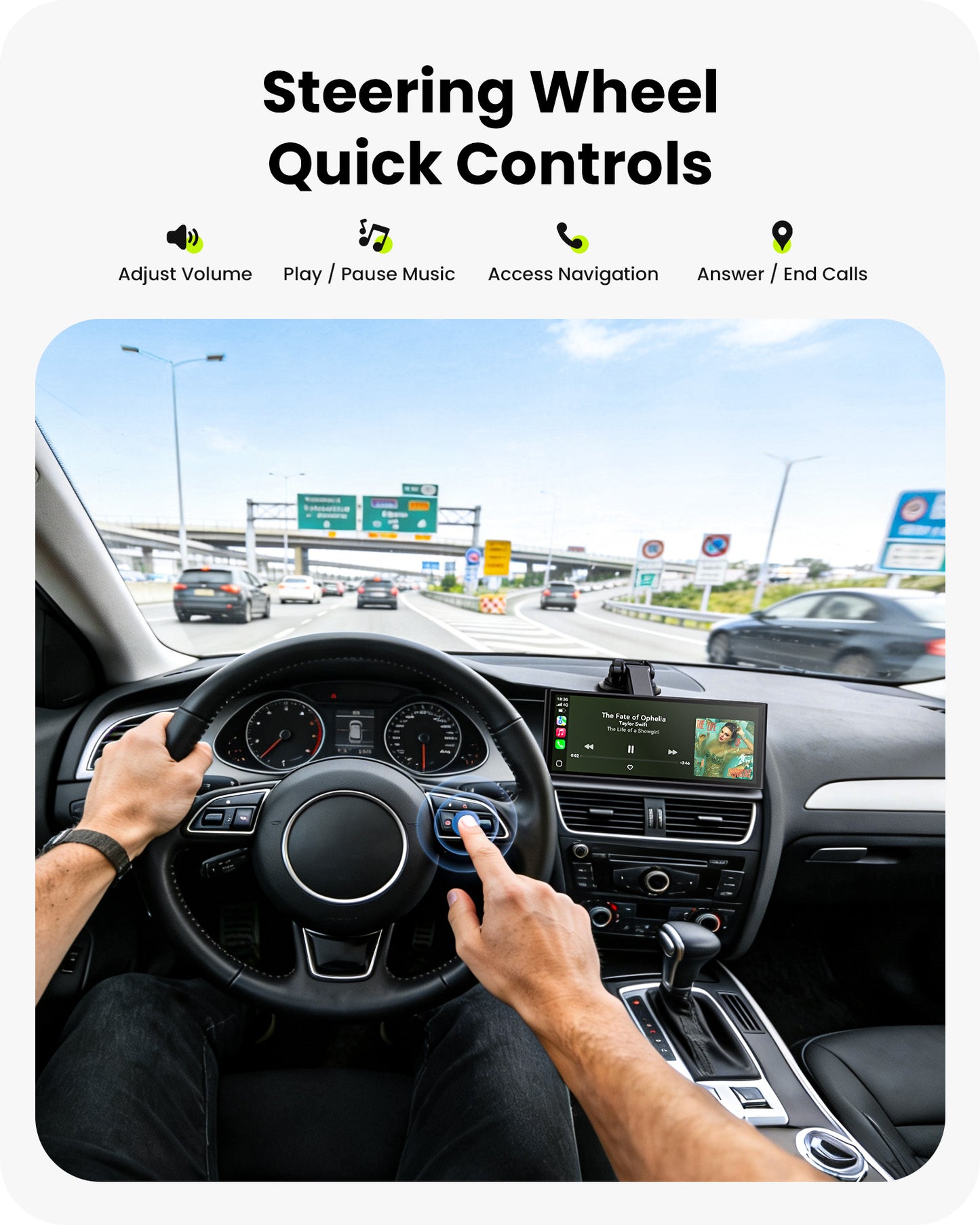 Avaett 9.26 Inch Carplay/Android Auto Screen for Car (RC06)