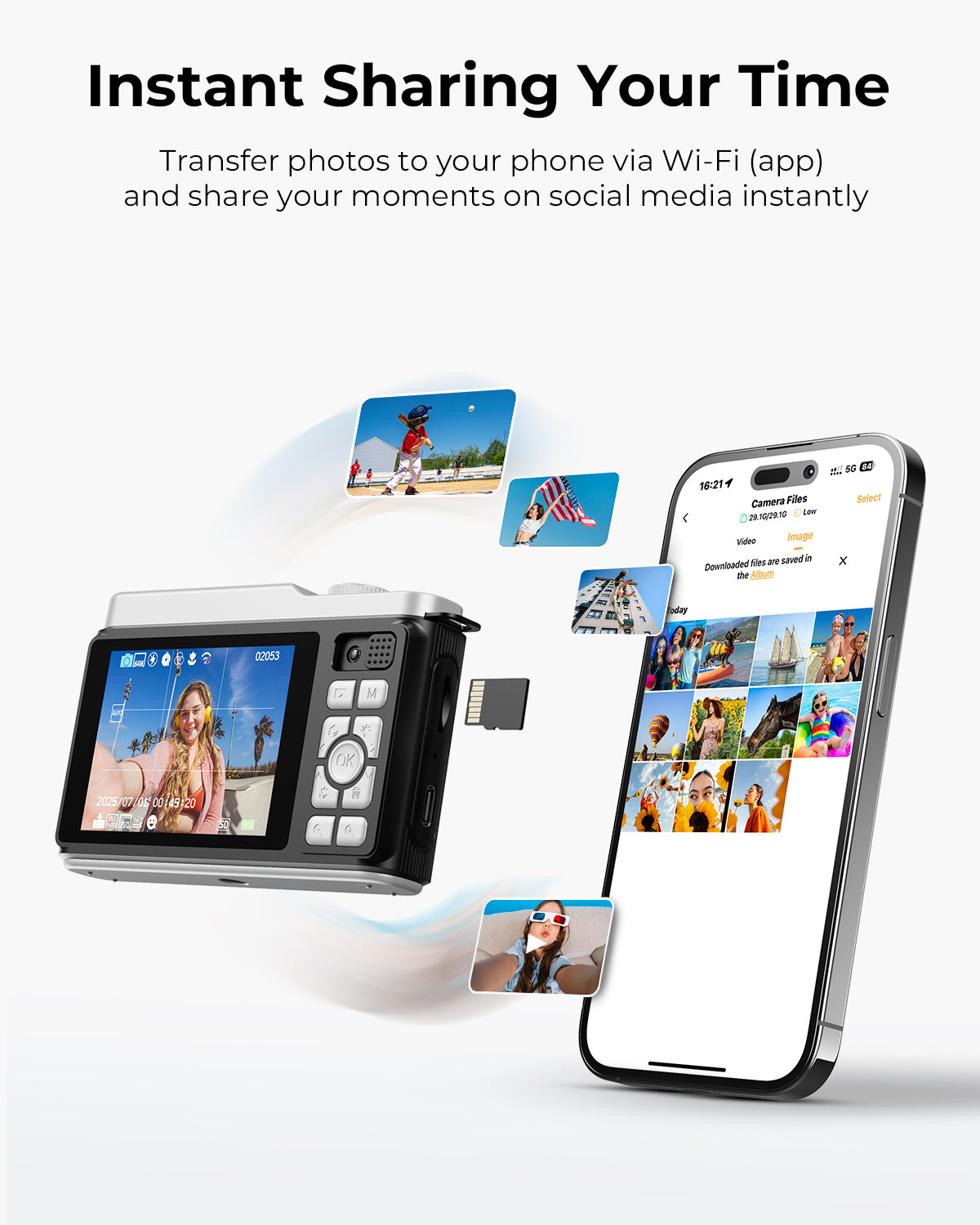 Avaett 4K 64MP Digital Camera with Wi-Fi Black