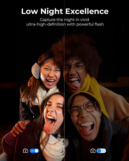 Avaett 4K 64MP Digital Camera with Wi-Fi Off-white