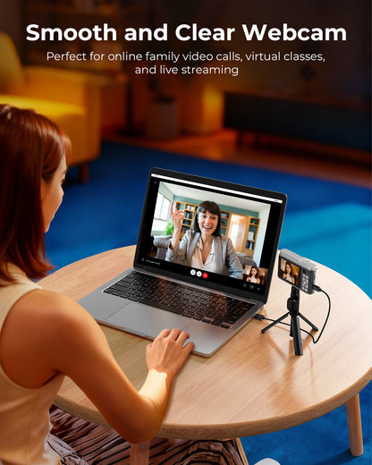 Avaett 4K 64MP Digital Camera with Wi-Fi Black